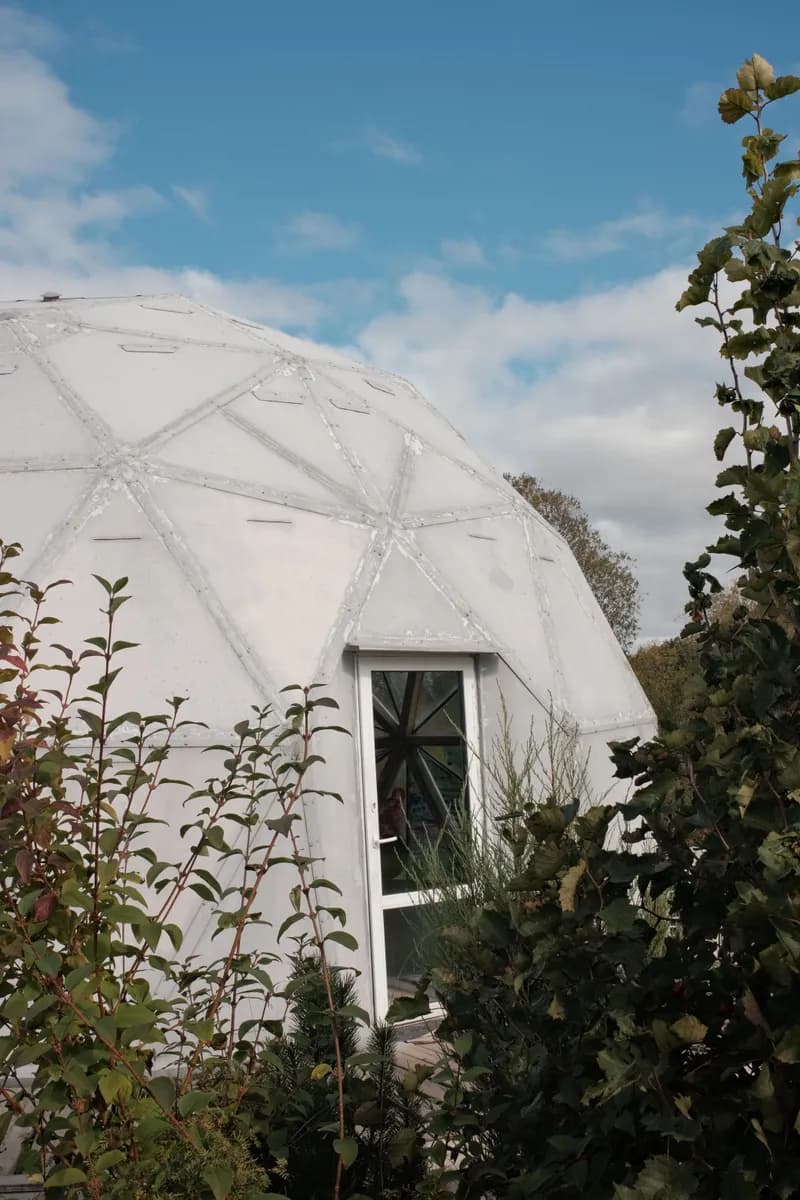 BookNoFees sample image: Geodesic dome with triangular elements outdoors