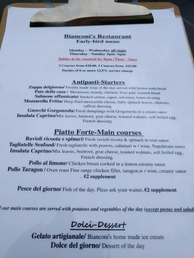 BookNoFees: Restaurant – Bianconi's – Dublin – Bianconi's, photo 2