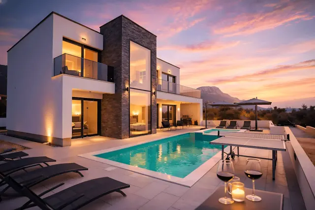 BookNoFees: Villa Just be Happy · Tanawin ng Dagat · Pool · Jacuzzi – Kaštel Stari