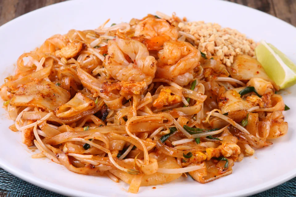 BookNoFees: Halimbawa ng larawan: Pad Thai na pansit na may hipon